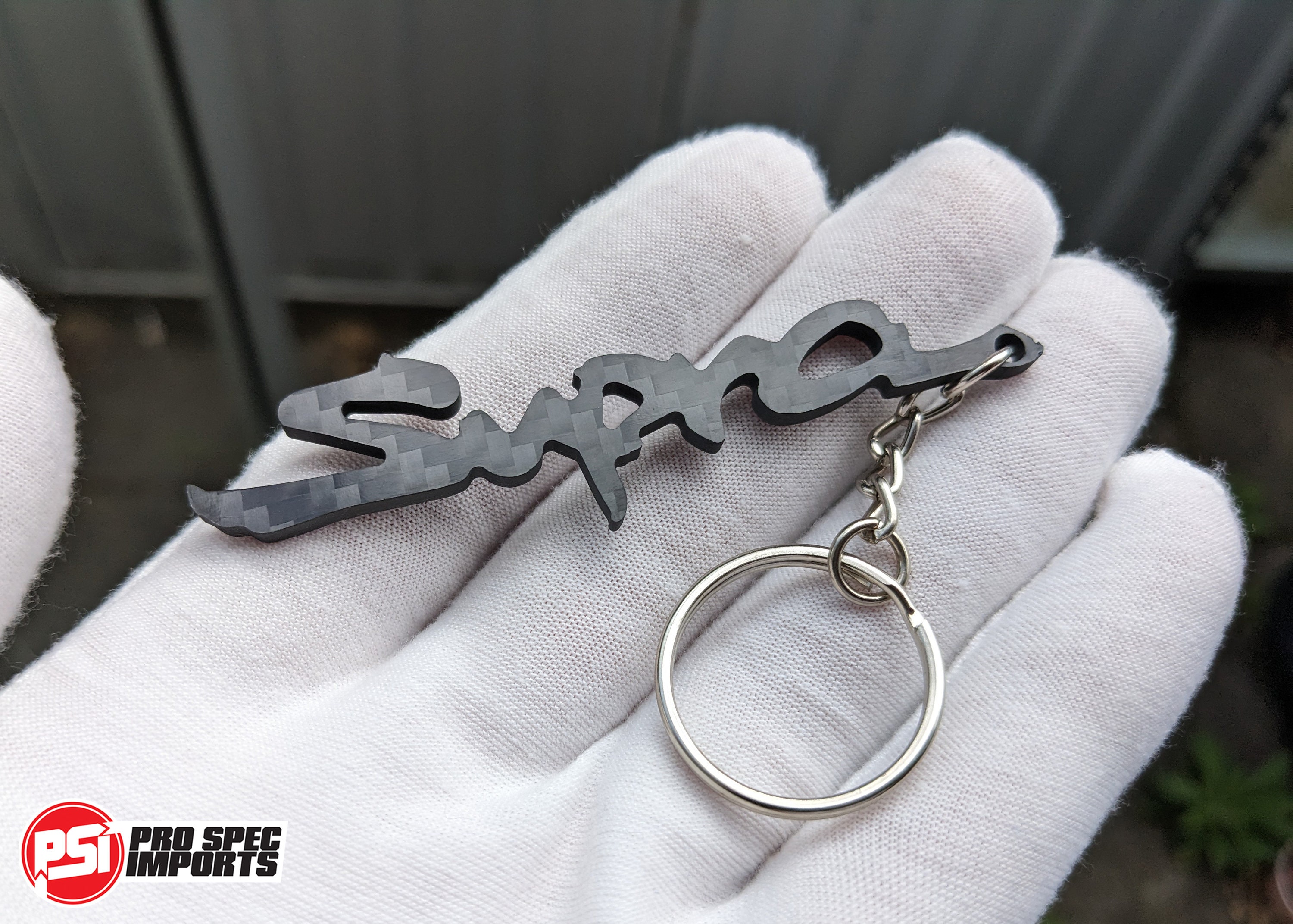 Pro Spec Imports - Real Carbon Fibre Keychain for Toyota Supra