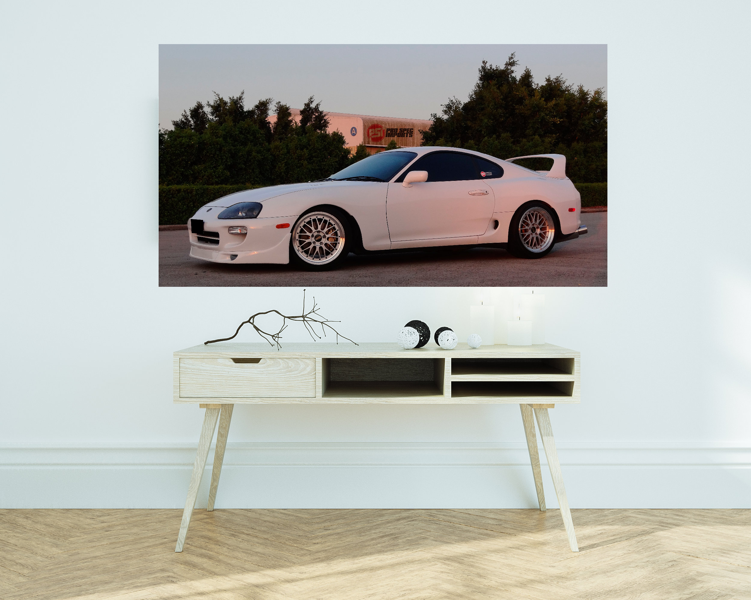 MK4 Supra 'Paul Walker FF7' Wall Poster, Pro Spec Imports Supra JZA80 JDM, Vintage Toyota, Fast and furious, mens gift, car poster