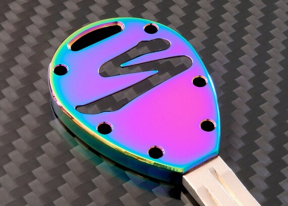 Ｎ*ち様 TOYOTA SUPRA エンブレムキーリングセット Supra Mk4 Billet Titanium Car Key Blank - Carbon X Titanium Neo