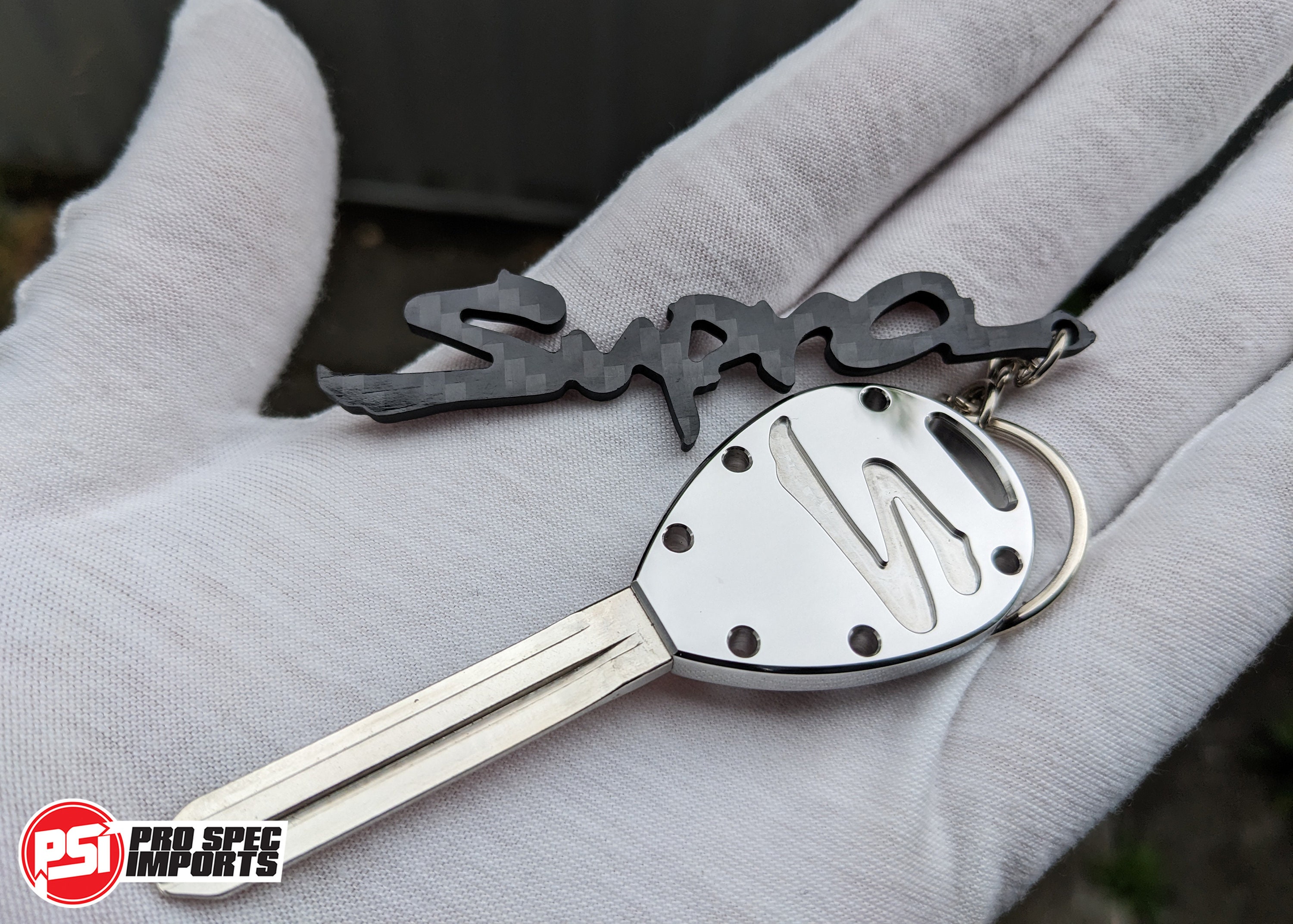 Pro Spec Imports - Real Carbon Fibre Keychain for Toyota Supra