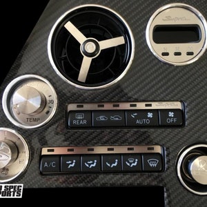 Mk4 A80 Supra Interior - JDM RHD Spec - Brushed Stainless Billet HVAC Deluxe 10pc Combo Custom Interior Upgrade Kit