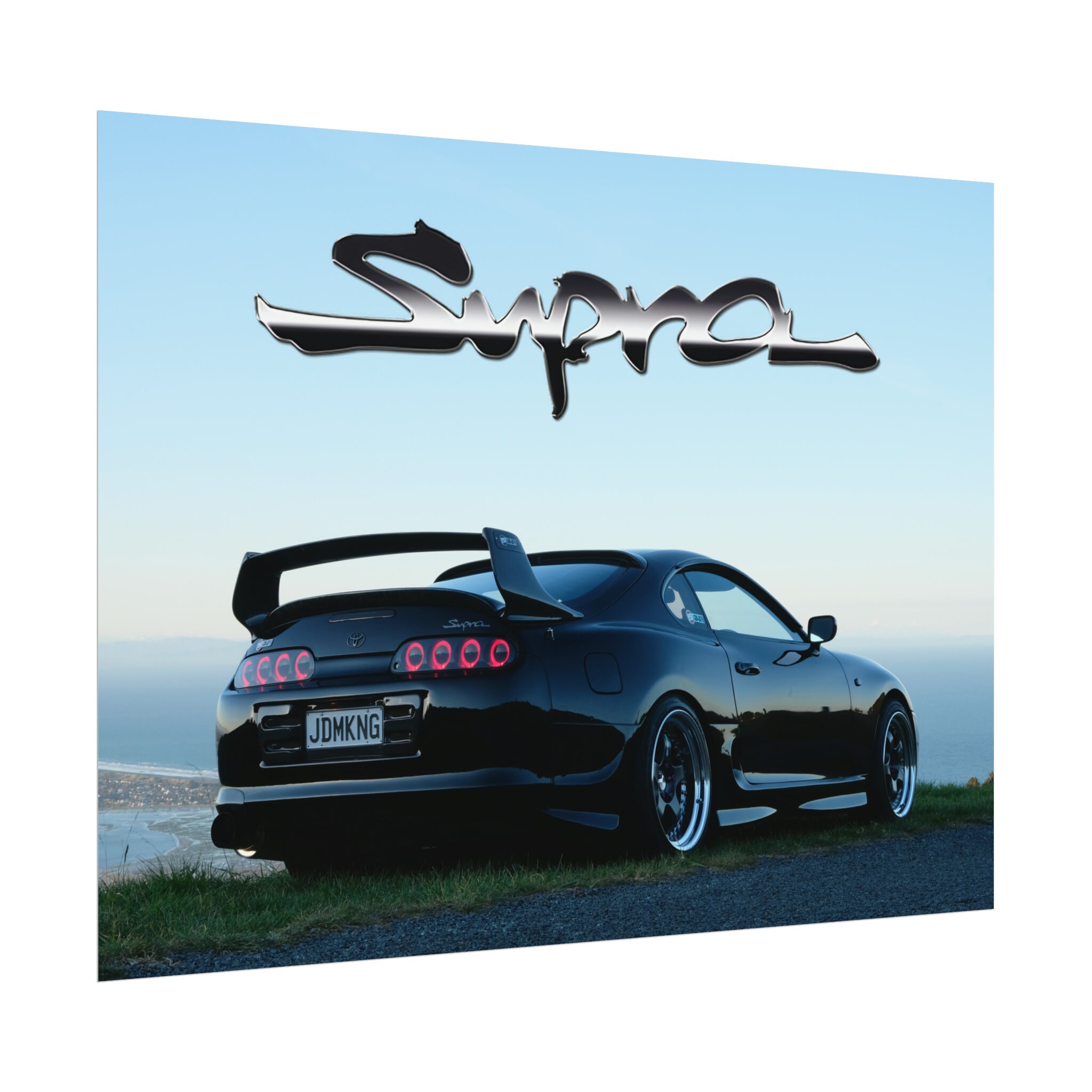 MK4 Supra 'RZ Turbo Supra Logo' Wall Poster, Pro Spec Imports Supra