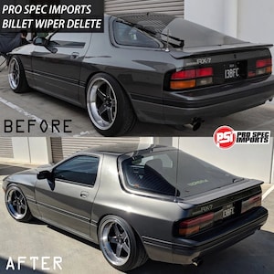 Mazda RX7 Billet Rear Wiper Delete Kit FD & FC RX-7