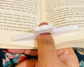 SOPORTE PARA LIBROS CON ANILLO PARA EL PULGAR En forma de gato / Soporte para libros con anillo para el pulgar clásico impreso en 3D / Bloqueador de páginas / Accesorio de lectura / El mejor regalo para él/ella