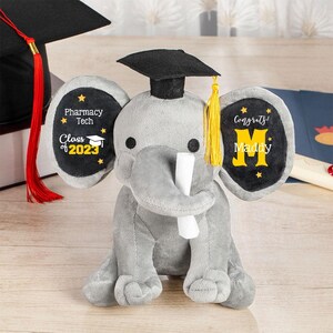 Peluche elefante personalizzato per la laurea: regalo ricordo personalizzato