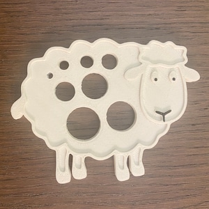 SPINNING DIZ | wool carding | Fancy diz with 8 holes | Sheep shaped DIZ for spinning and wool carding