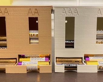AAA-AA DUBBELE batterijhouder met deksel | Aan de wand monteerbare batterijhouder