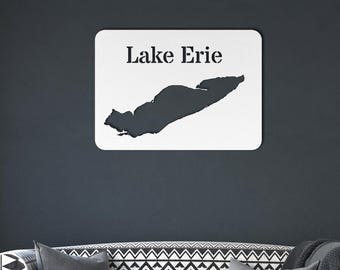 Lake Erie Metal Wall Art | Lake Erie Art | Lake Erie Map | Lake Erie | Great Lakes Map | Lake Erie Love | Lake Erie Wall art | Erie Dearie