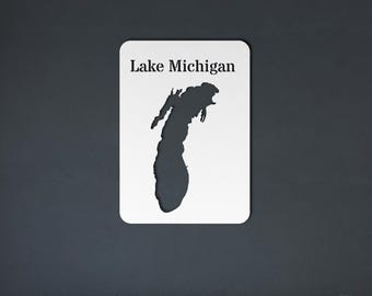 Lake Michigan Metal Wall Art | Lake Michigan Art | Lake Deco | Great Lakes Art | Lake Michigan Wall Art | Lake Michigan Gifts