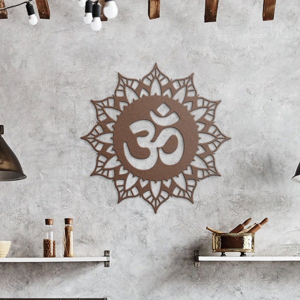 Aum Sign Metal | Om Sign Mandala | Aum Mandala | Om Metal Sign | Aum Wall Hanging | Om Mandala | Aum Symbol | Aum Sign | Om Garden Sign