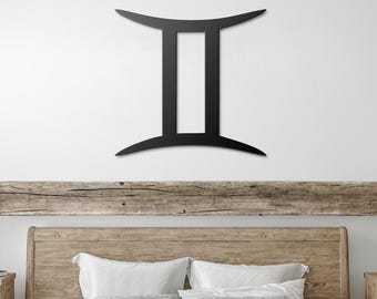 Gemini Symbol Art | Gemini Metal Wall Art | Gemini Wall Art | Gemini Wall Decor | Gemini Gifts | Gemini II | Gemini Design | Gemini Birthday