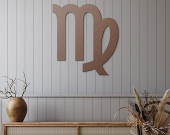 Virgo Symbol Metal Art | Virgo Gift | Virgo Birthday | Unapologetically Virgo | Big Virgo Energy | Virgo Gifts for Her