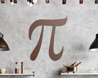 Pi Metal Art | Pi Wall Art | Science Pi | Pi Symbol | Math Decorations | Math Class Decor | Math Department | Math Classroom