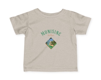 Munising Infant Tee | Munising Michigan | Munising | Michigan Souvenirs | Michigan Baby | Pictured Rocks | Pictured Rocks MI |