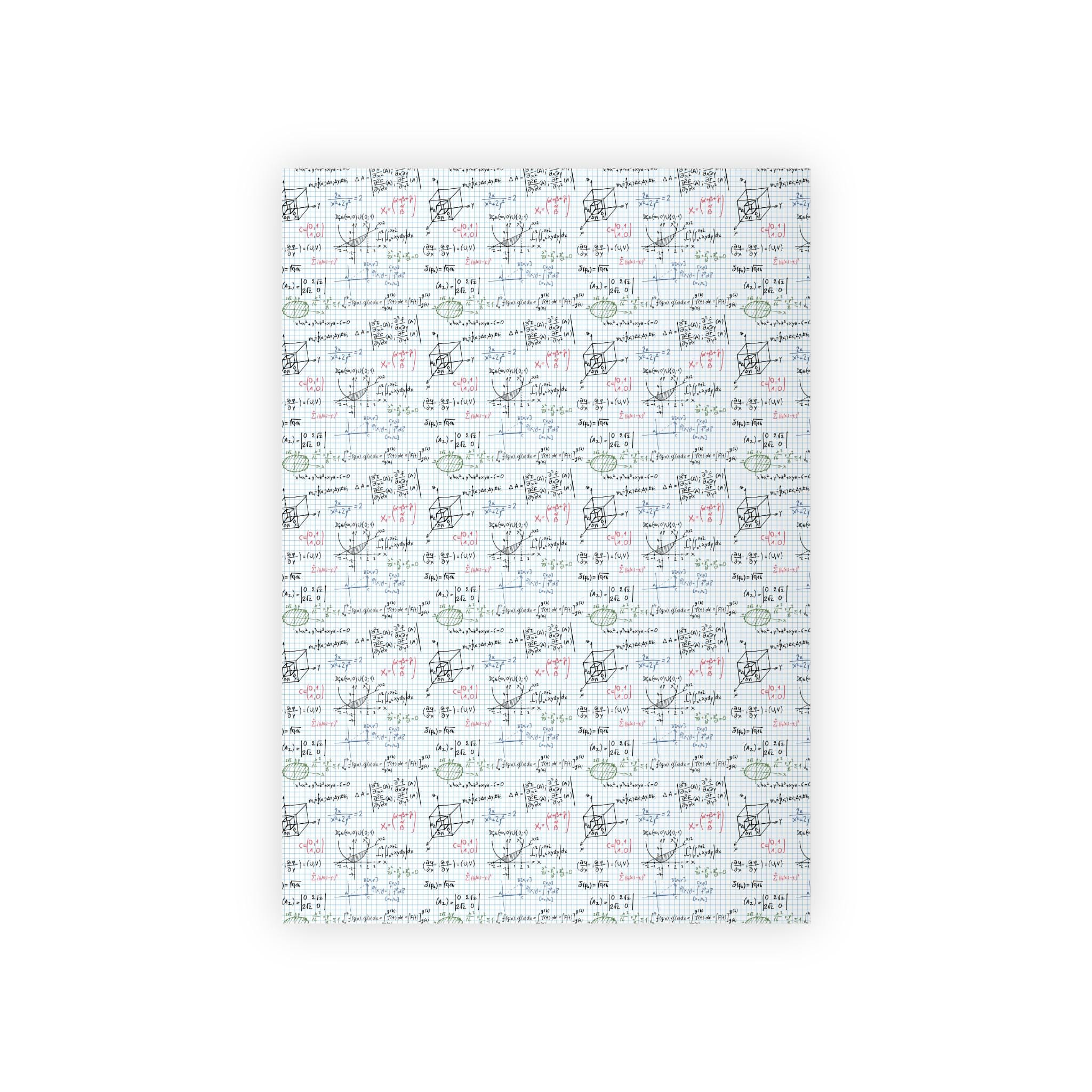 New Math Formulas Wrapping Papers Geek Gift, Matte Glossy Holiday ...