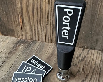 Snap Tap™ Mini Tap Handle with 5 Custom Removable Label Plates