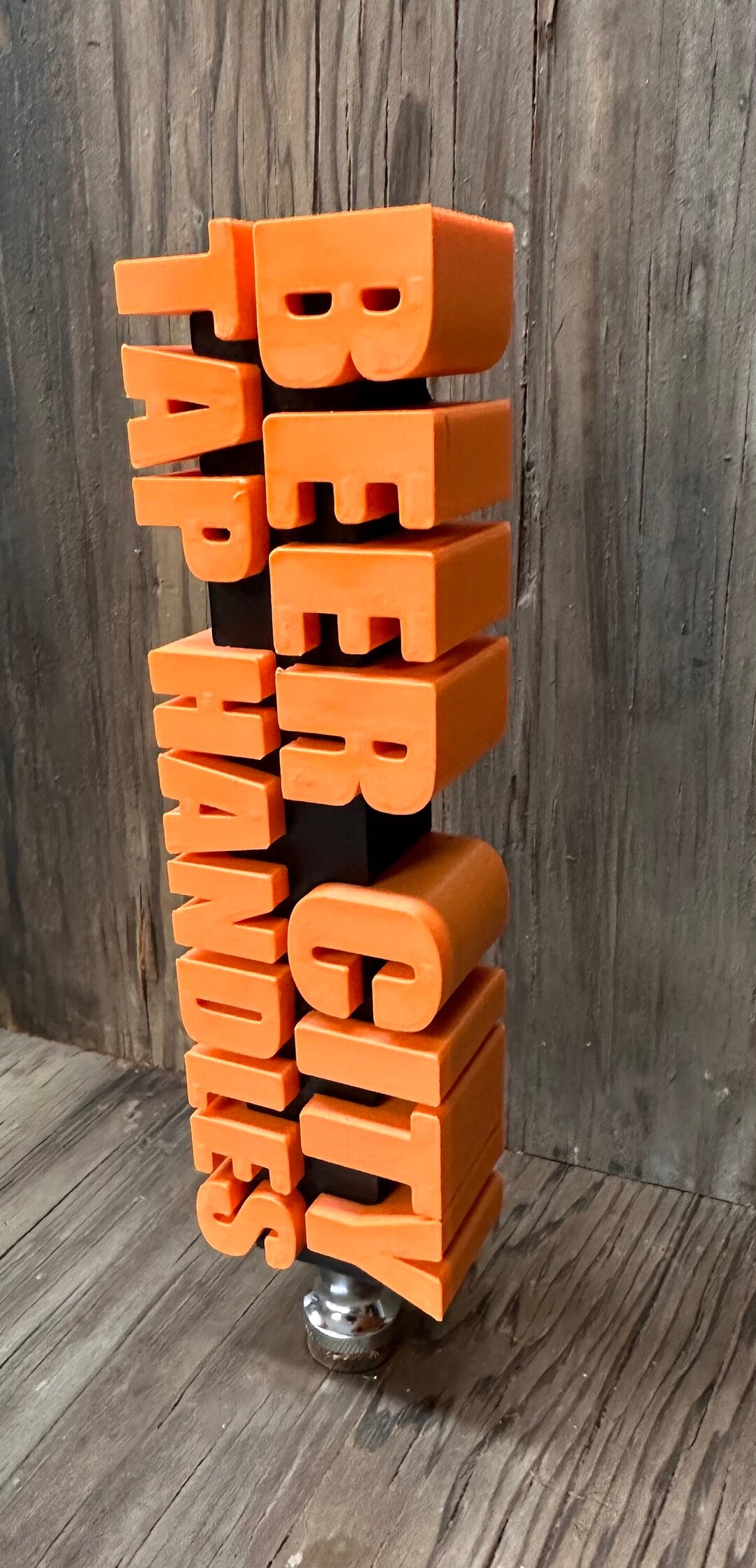 Custom Tap Handle for Kegerator, Wet Bar, or Brewery Bold Block Letter