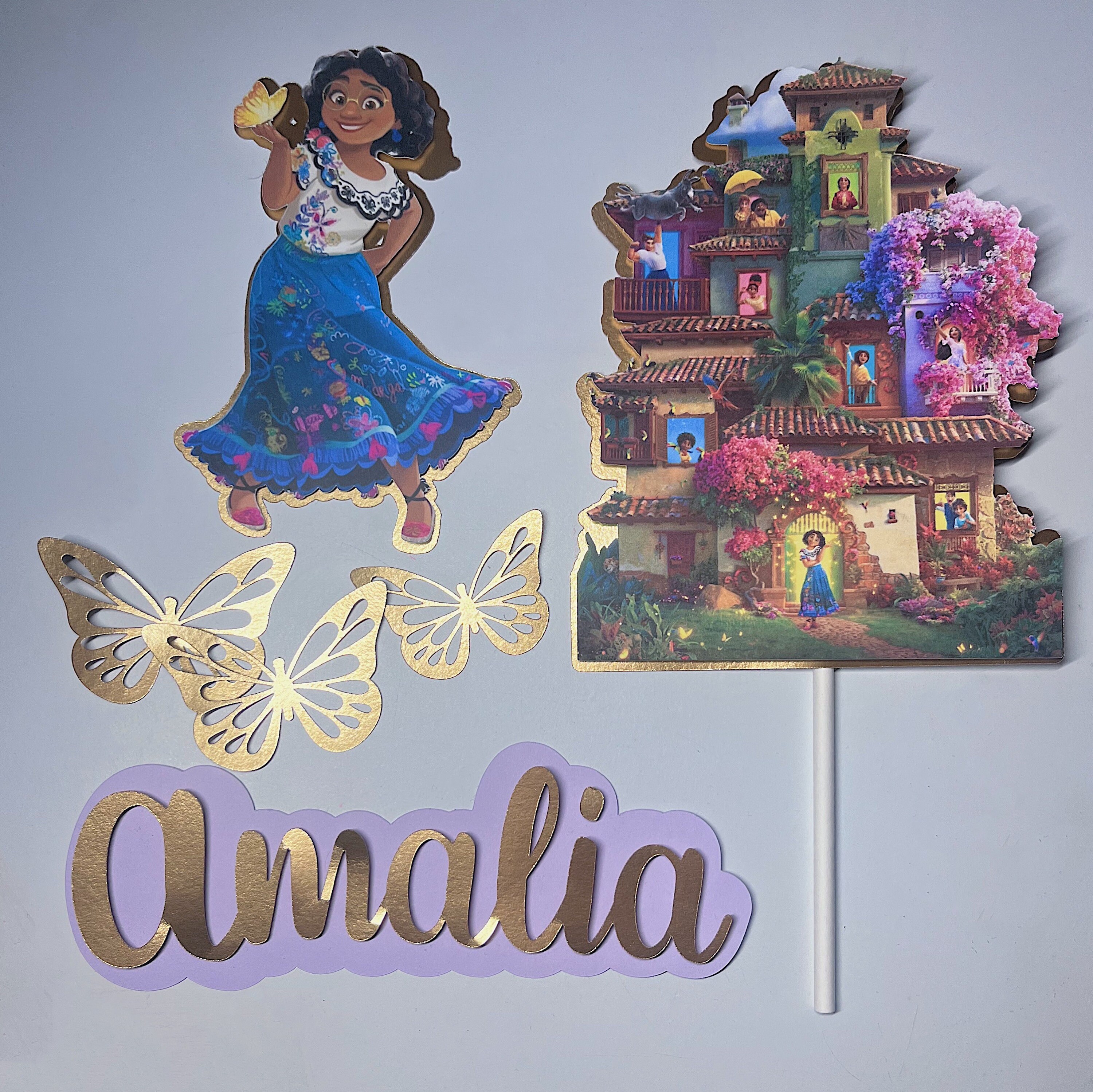 Encanto Birthday Cake Topper Kit 6 Piece Maribel Casita Topper Etsy