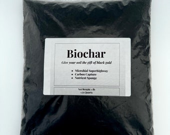 100% PURE BIOCHAR - Dr. Mani&#39;s Magic - The Ancient Secret - Terra Petra - Secret To Great Plants, Flowers, Fruits, Vegetables - Made in USA