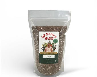 Organic Fertilizer (7-4-4) Crab, Kelp & Amino Acids | Burn-Free Boost | Flowers, Houseplants, Garden, Ornamental Trees, Fruit Trees, Grass