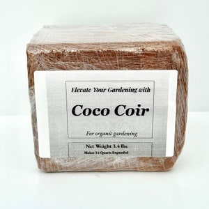 COCO COIR & FIBER - 70/30 Mix - Steam Sterilized - 4 Bricks - Seed ...