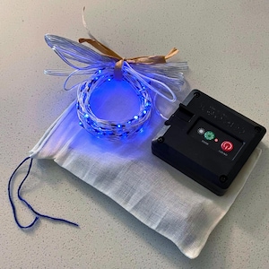 Indigo Blue Fairy Lights: Coastal Spa Decor, Modern Mood Lighting