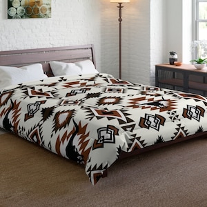Aztec Comforter Southwestern Comforter Aztec Print Western Comforter Western Decor Ranch Decor Western Bedding Southwestern Bedroom Decor