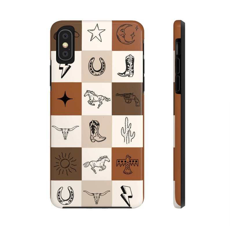 Far West coque de portable neutres coque de portable western coque pour iPhone Western rétro cadeau western coque de téléphone cow-girl coque iPhone cow-girl esthétique western image 9