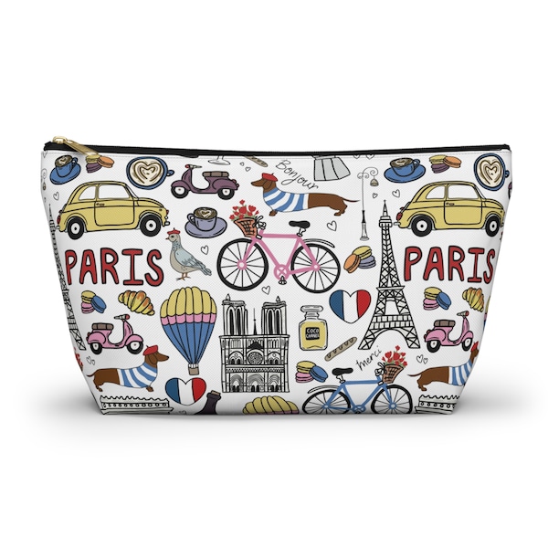 Paris Makeup Bag Paris Gift Paris Souvenir Travel Gift For Travel France Souvenir Europe Travel To Paris Landmarks Cosmetic Bag Shopping Bag