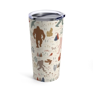 Bigfoot Tumbler Camping Tumbler Camping Mug 20oz Tumbler Nature Lover Bigfoot Lover Sasquatch Yeti Gift Outdoor Lover Gift Bigfoot Gift Bild 2