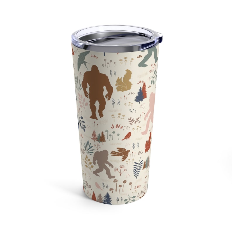 Bigfoot Tumbler Camping Tumbler Camping Mug 20oz Tumbler Nature Lover Bigfoot Lover Sasquatch Yeti Gift Outdoor Lover Gift Bigfoot Gift Bild 2