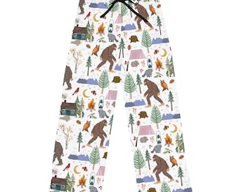 Big Foot Pyjama Hose Big Foot Liebhaber Sasquatch Lustige Pyjamas Natur Liebhaber Verschwörung Geschenk Cryptids Lustiges Geschenk Camping Geschenk Gemütliches Geschenk für Sie
