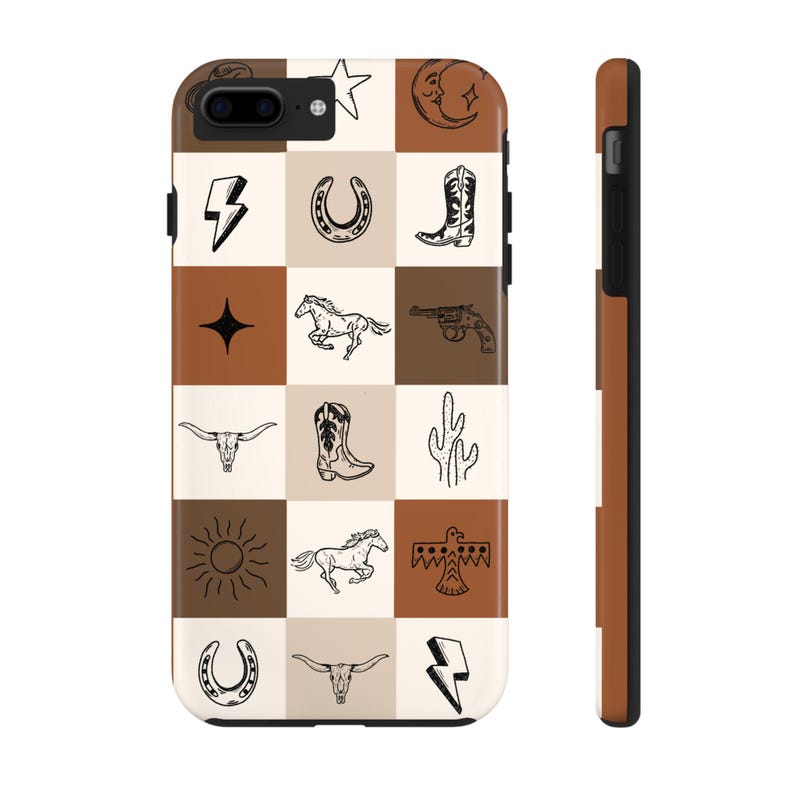 Far West coque de portable neutres coque de portable western coque pour iPhone Western rétro cadeau western coque de téléphone cow-girl coque iPhone cow-girl esthétique western image 3