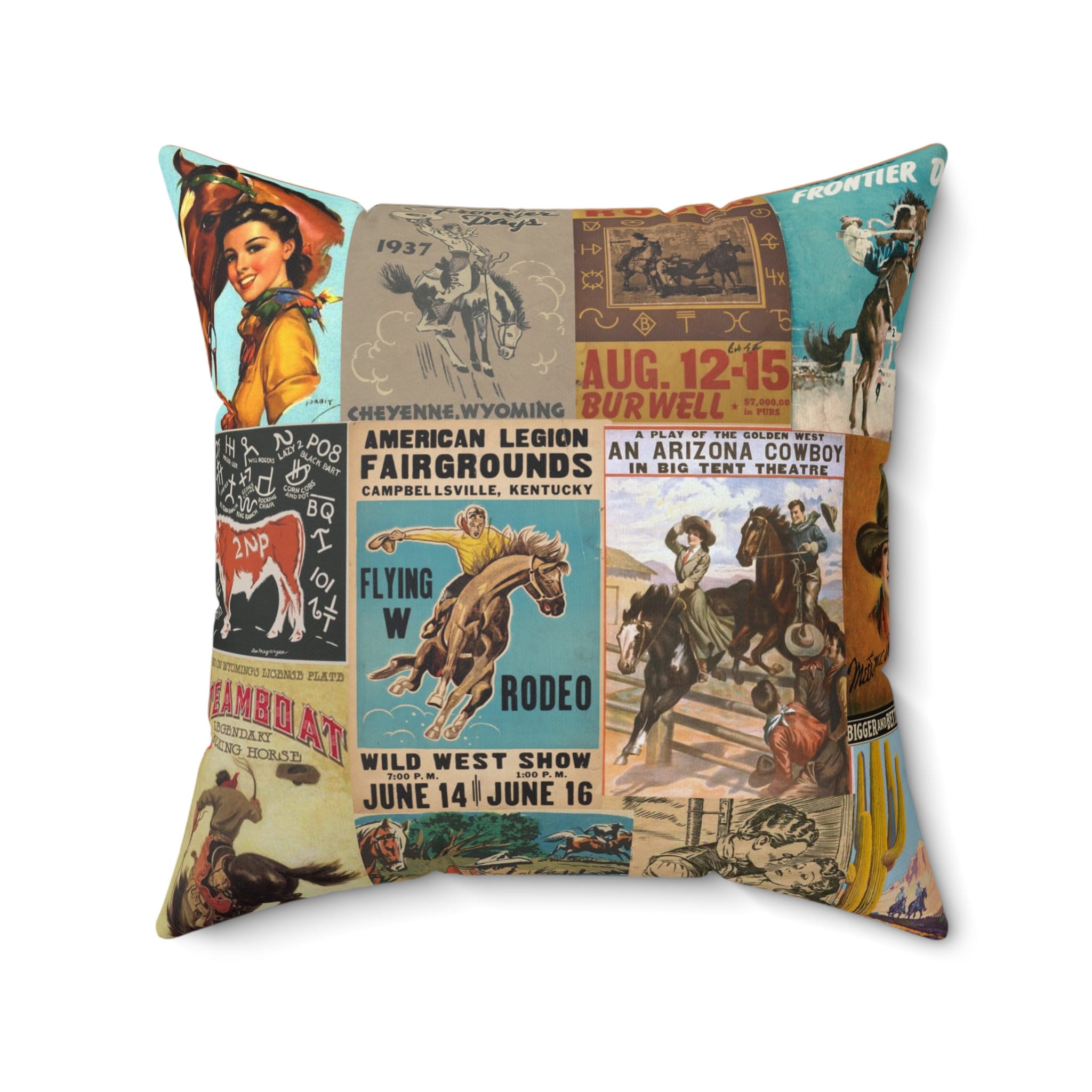 Boots & Bandana Western Accent Pillow - 20 x 20 – Wild West Living