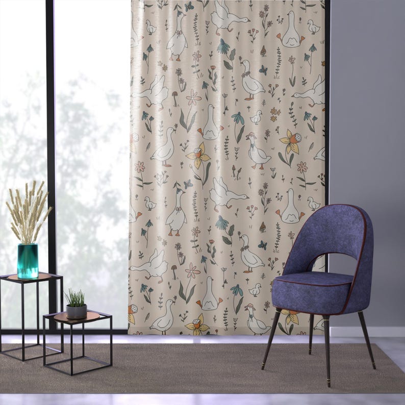 SaltyMoonpie Silly Goose Window Curtain - Thumbnail 3
