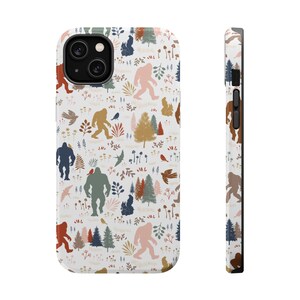 Bigfoot Magsafe Tough Cases Sasquatch Phone Case Cryptids Yeti Nature Lover Gift Funny Boho Accessories Conspiracy Lover Gift For Hiker image 5
