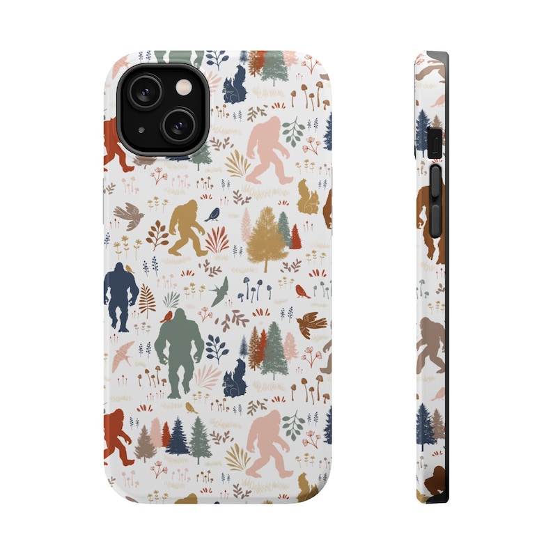 Bigfoot Magsafe Tough Cases Sasquatch Phone Case Cryptids Yeti Nature Lover Gift Funny Boho Accessories Conspiracy Lover Gift For Hiker image 5
