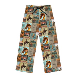 Vintage Cowboy Pajama Pants PJ Pants Western Pajamas Cowgirl Pajamas Cowgirl Gift Cowboy Pajamas Western PJs Western Gift Western Aesthetic