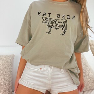 Eat Beef Shirt Farming Tshirt Ranch Wear Trendy Western Graphic Tee Country Concert Apparel Cowboy Gift T-Shirt Cowgirl Rodeo Outfits Cows bild 3