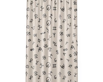 Cattle Brands Window Curtain Western Window Curtain Transparent Window Curtain Western Decor Southwestern Curtain Ranch Decor Farmhouse