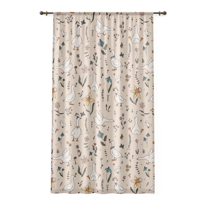 SaltyMoonpie Silly Goose Window Curtain - Thumbnail 2