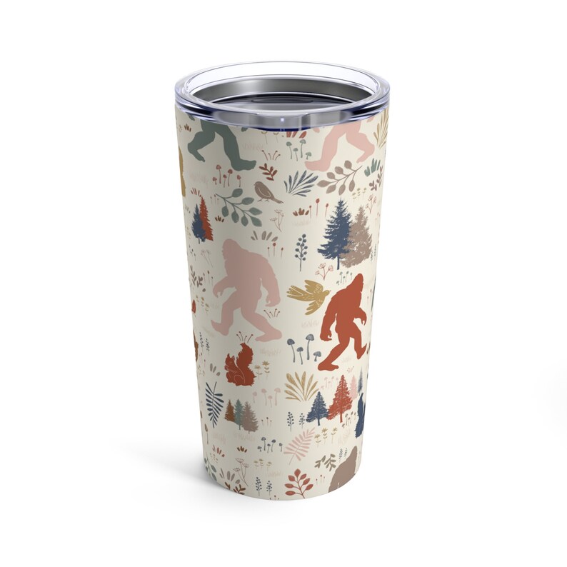 Bigfoot Tumbler Camping Tumbler Camping Mug 20oz Tumbler Nature Lover Bigfoot Lover Sasquatch Yeti Gift Outdoor Lover Gift Bigfoot Gift Bild 4
