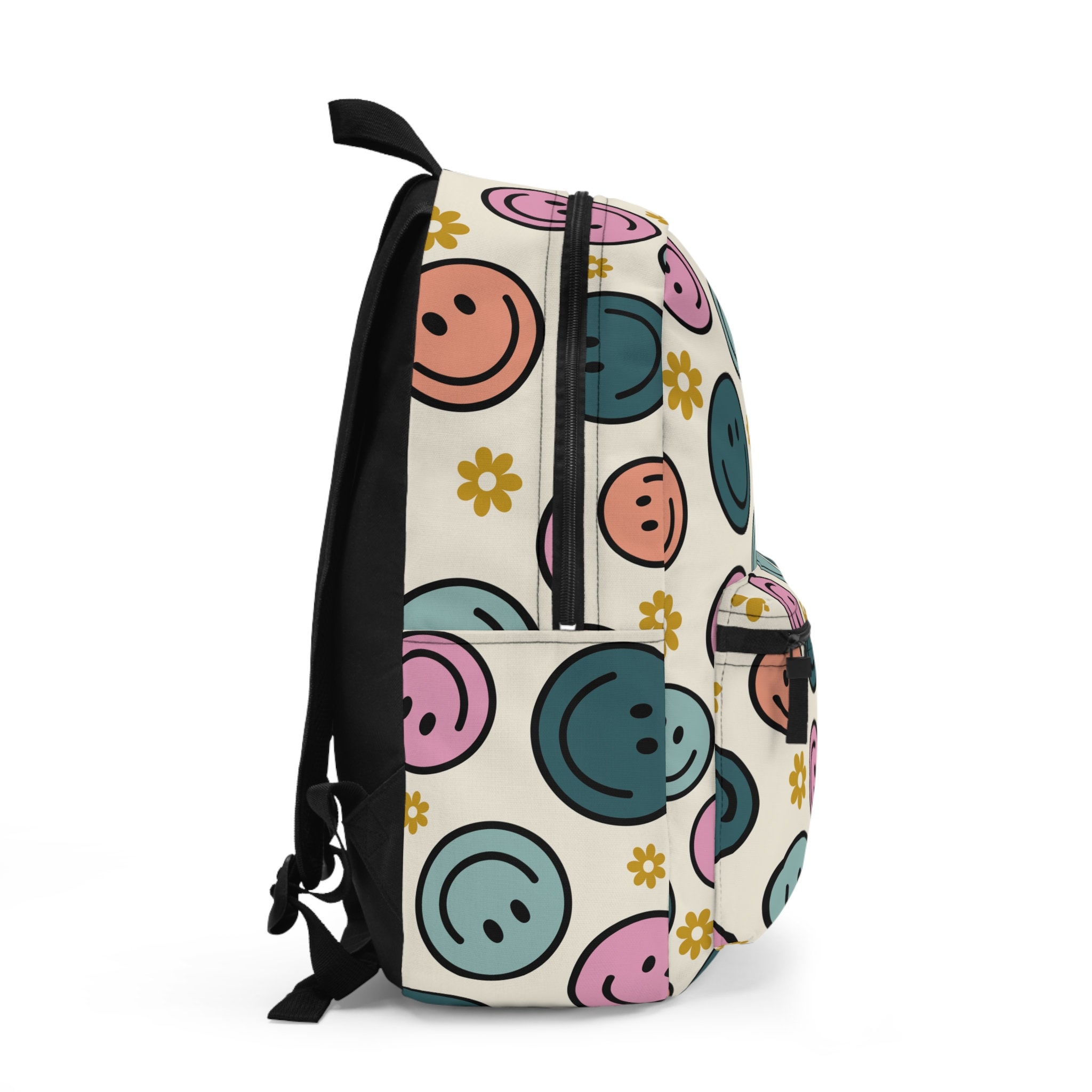iHeartRaves Neon Yellow Smiley Face Backpack with Pink Tongue il_fullxfull.5111031314_4bie.jpg main image 3