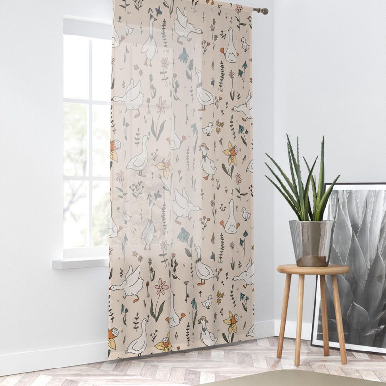 SaltyMoonpie Silly Goose Window Curtain