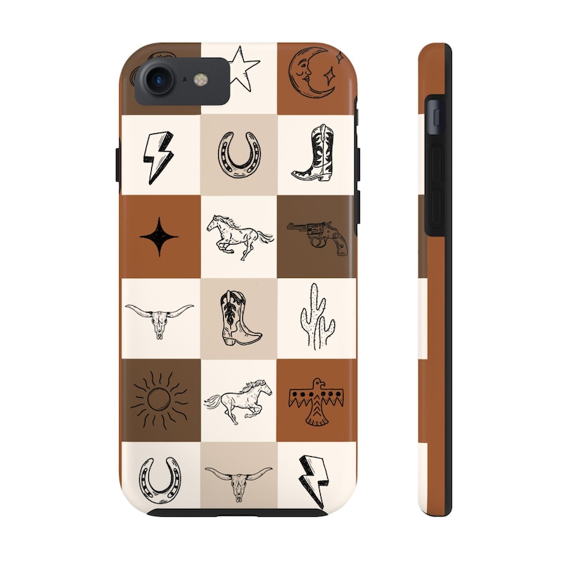 Far West coque de portable neutres coque de portable western coque pour iPhone Western rétro cadeau western coque de téléphone cow-girl coque iPhone cow-girl esthétique western image 4
