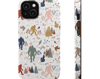 Bigfoot Magsafe Tough Cases Sasquatch Phone Case Cryptids Yeti Nature Lover Gift Funny  Boho Accessories Conspiracy Lover Gift For Hiker
