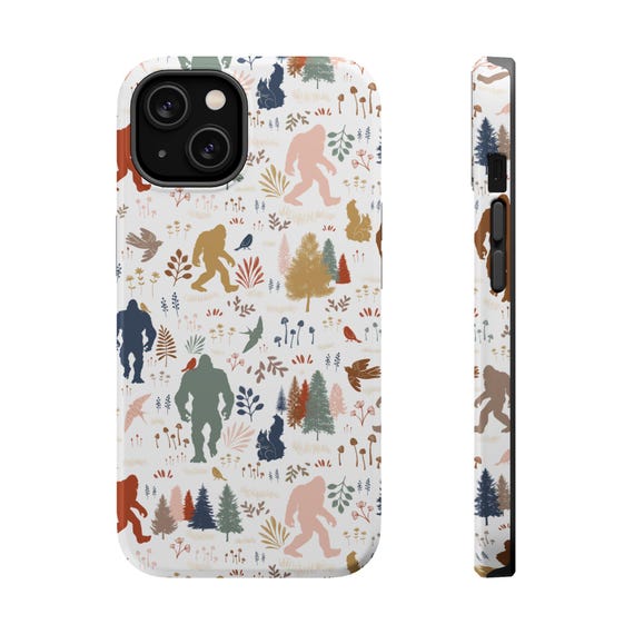 Bigfoot Magsafe Tough Cases Sasquatch Phone Case Cryptids Yeti Nature Lover Gift Funny  Boho Accessories Conspiracy Lover Gift For Hiker