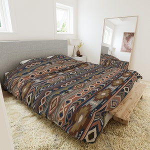 Southwestern Duvet Cover Aztec Print Western Quilt Cover Western Decor Ranch Decor Western Bedding Southwestern Bedroom Decor Cowboy Decor