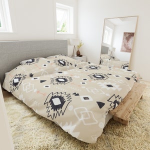 Southwestern Duvet Cover Aztec Print Western Quilt Cover Western Decor Ranch Decor Western Bedding Southwestern Bedroom Decor Boho Decor