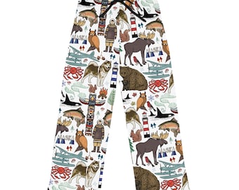 Pantalones de pijama de Alaska Pijamas de Alaska Recuerdo de Alaska Regalo de Alaska Naturaleza salvaje de Alaska Senderismo en Alaska Crucero Recuerdo Regalo de acampada
